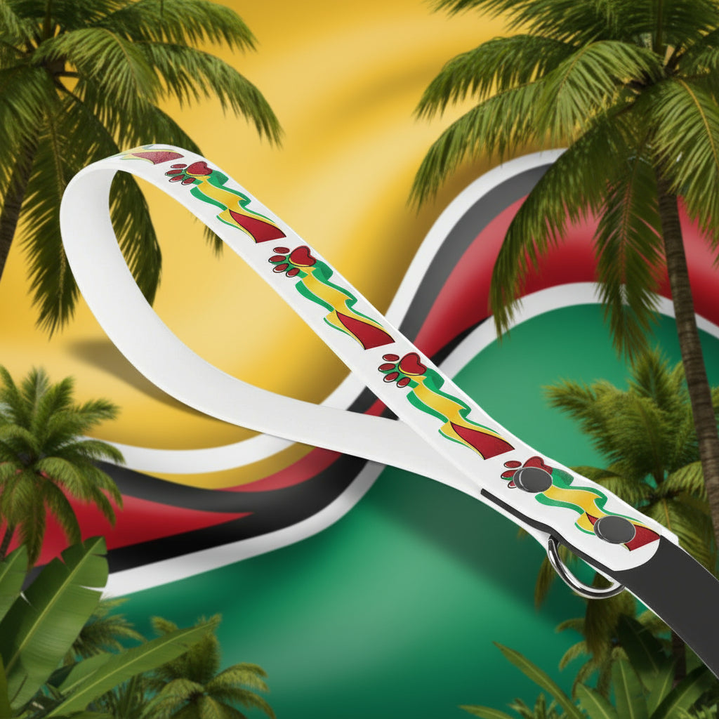 White rifle stock with colorful floral pattern on a white background