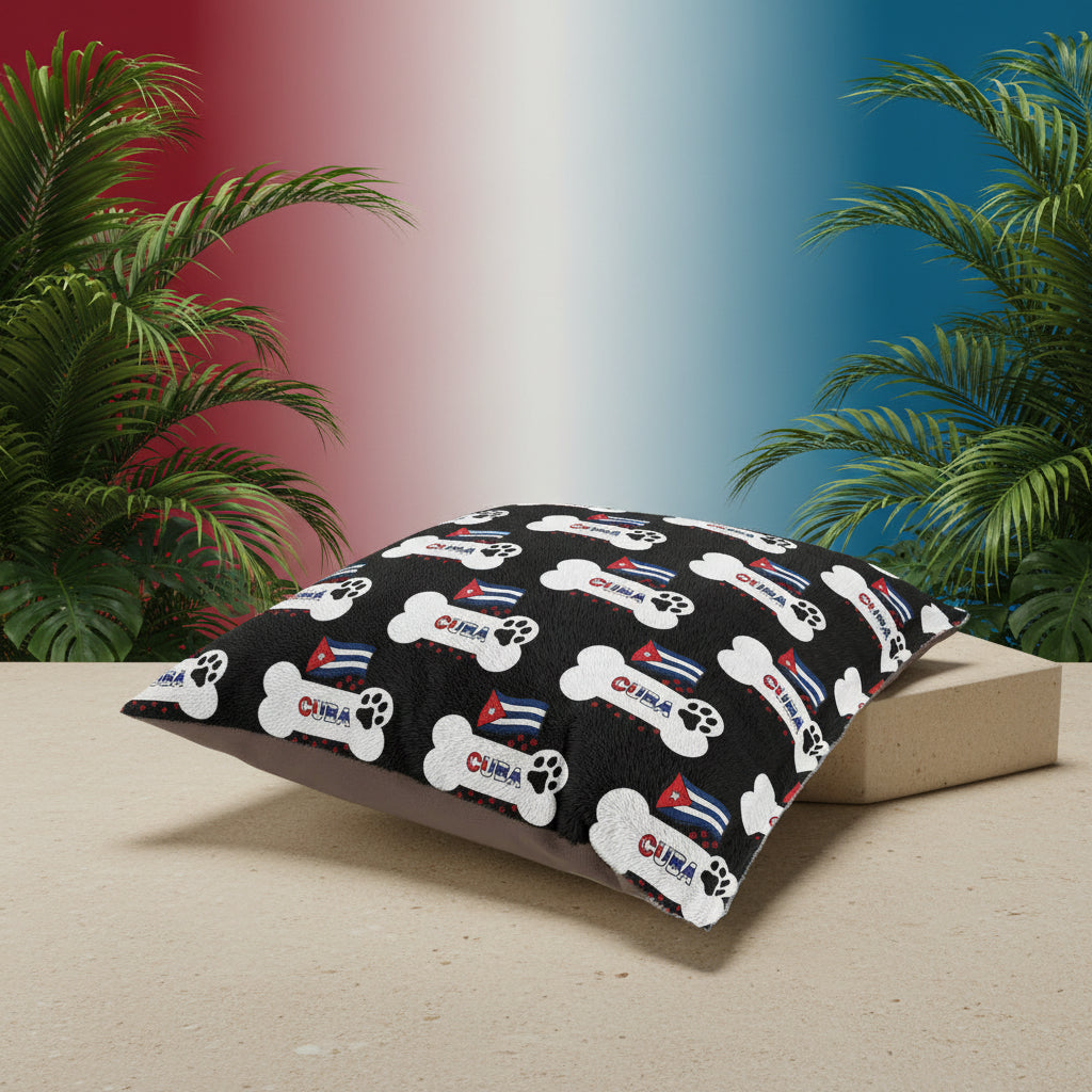 Cuban Flag Pet Bed