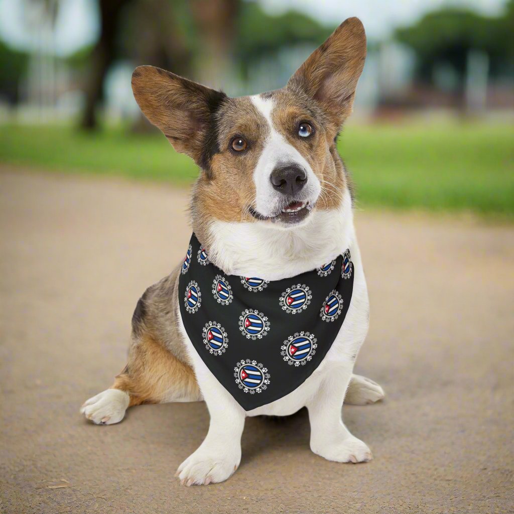 Cuban Pet Bandana Collar