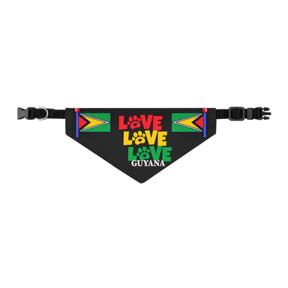 Love Guyana Pet Bandana Collar