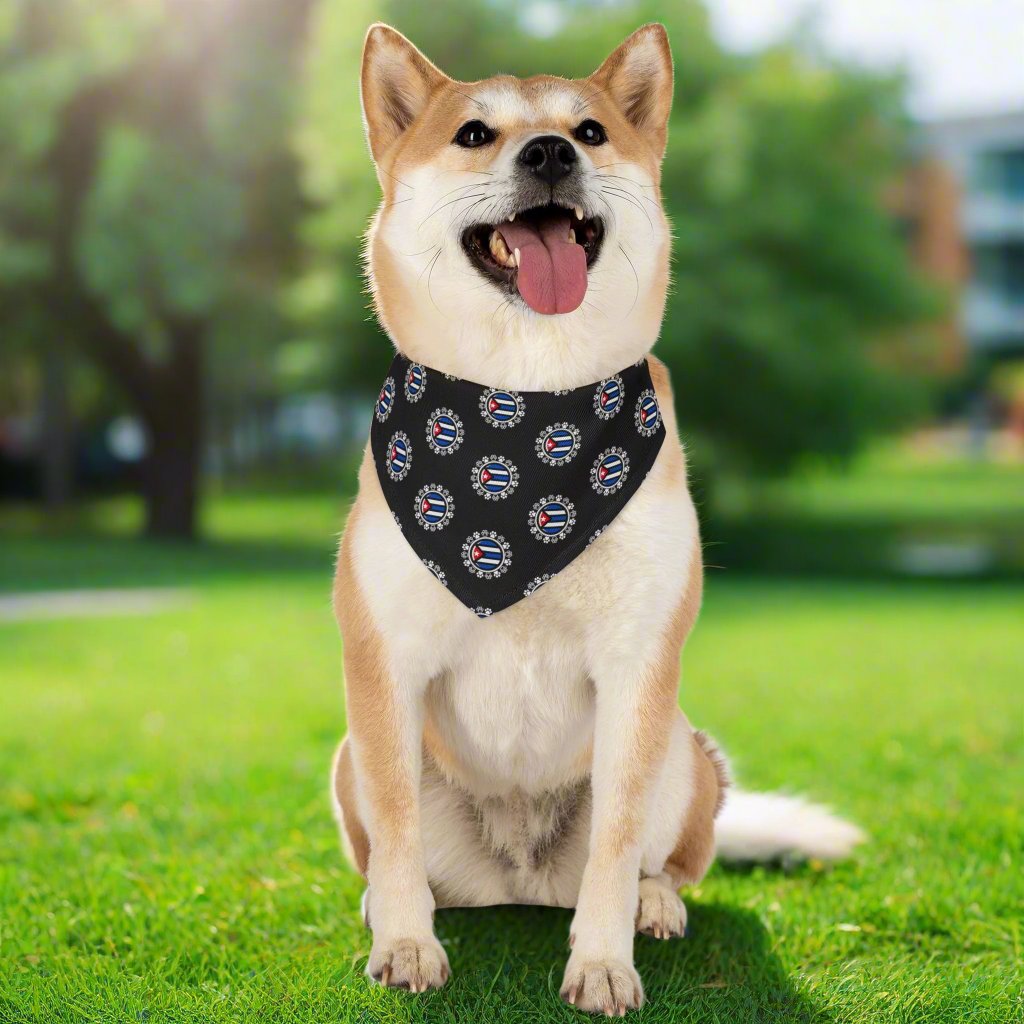 Cuban Pet Bandana Collar