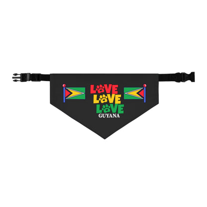 Love Guyana Pet Bandana Collar