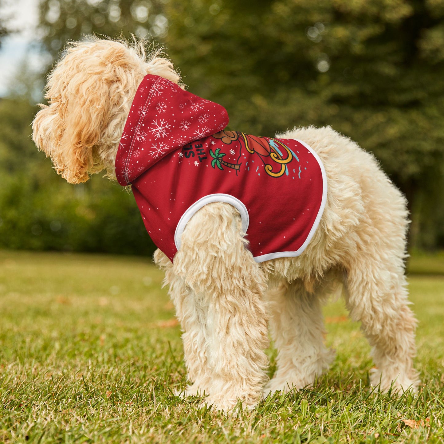 Santa Paw Sleigh Holiday Pet Hoodie