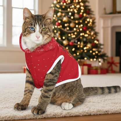 Santa Paw Sleigh Holiday Pet Hoodie