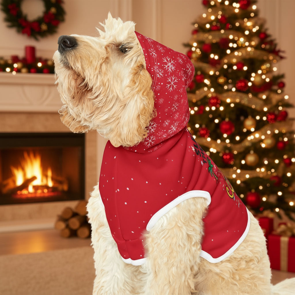 Santa Paw Sleigh Holiday Pet Hoodie
