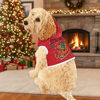 Santa Paw Sleigh Holiday Pet Hoodie