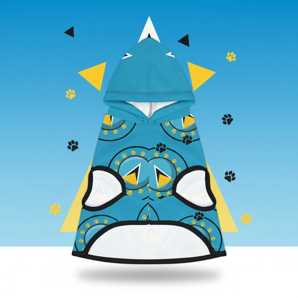 St. Lucia Paw Pride Pet Hoodie
