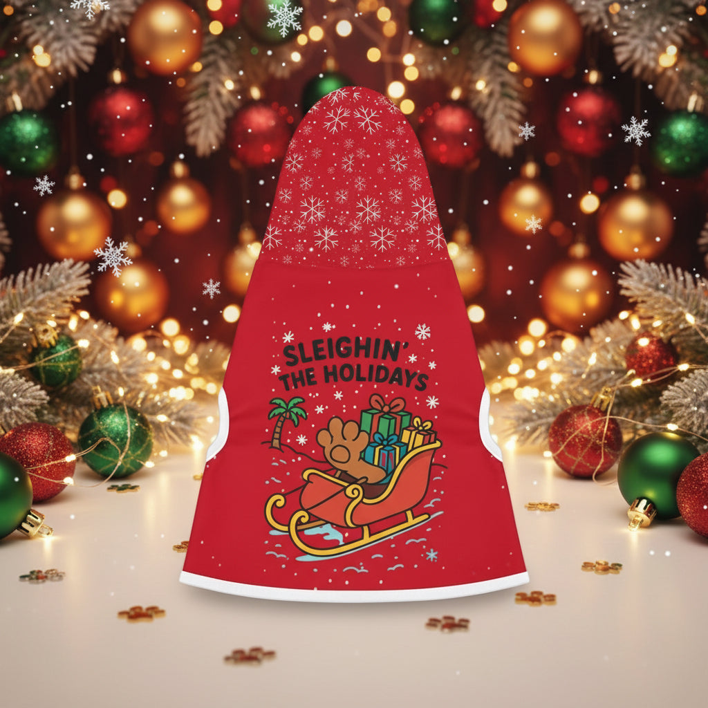 Santa Paw Sleigh Holiday Pet Hoodie