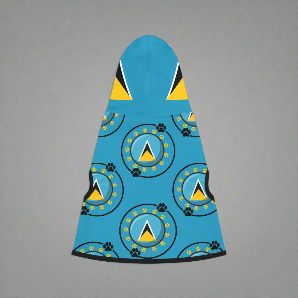 St. Lucia Paw Pride Pet Hoodie