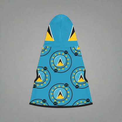 St. Lucia Paw Pride Pet Hoodie