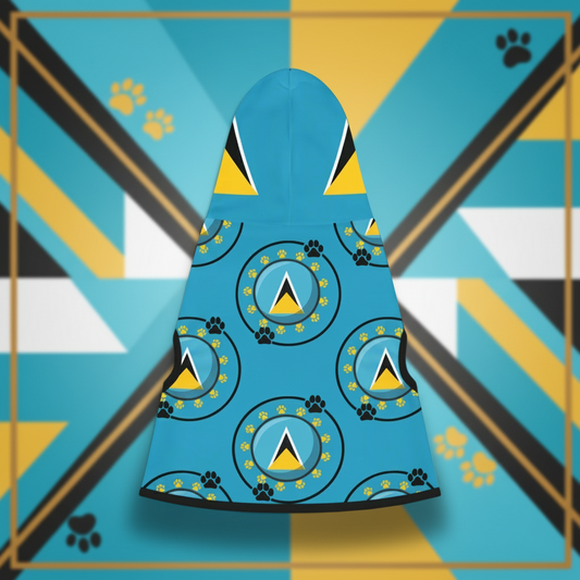 St. Lucia Paw Pride Pet Hoodie