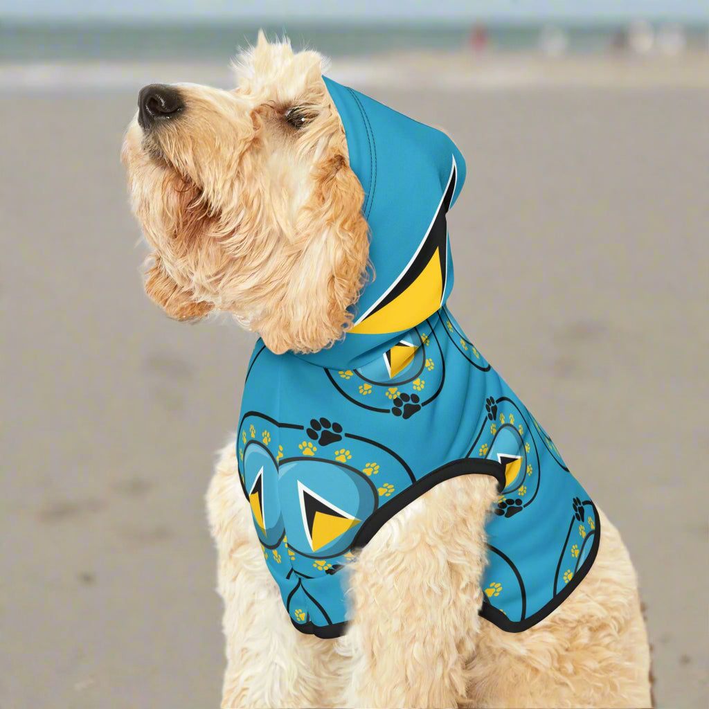 St. Lucia Paw Pride Pet Hoodie