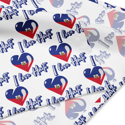 I Love Haiti Pet Bandana